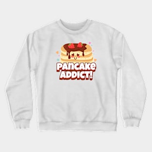 Pancake Lover Addict Cute Design Crewneck Sweatshirt